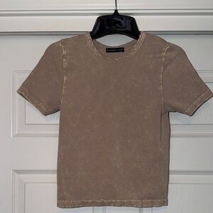 Sincerely Jules Taupe Short Sleeve Tee